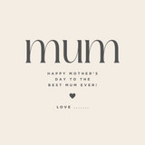 COMPLIMENTARY MOTHERS DAY CARD WITH PURCHASE