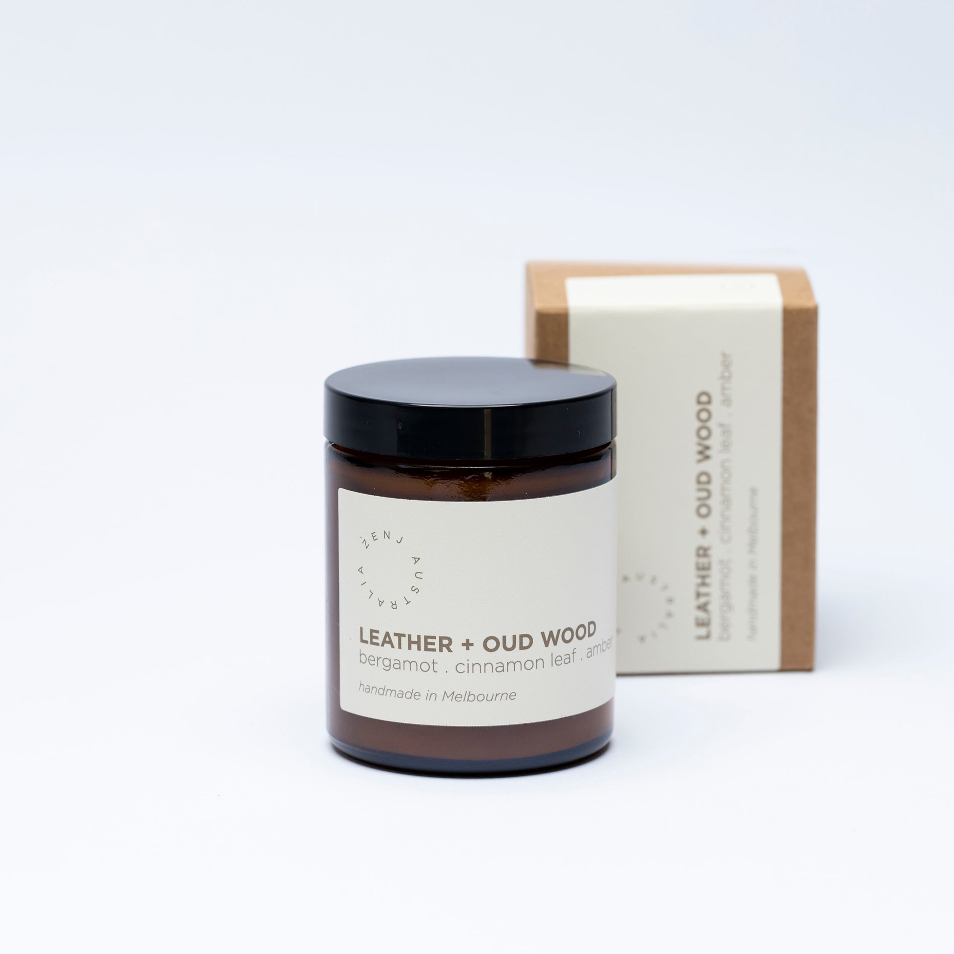 Leather + Oud Wood Candle